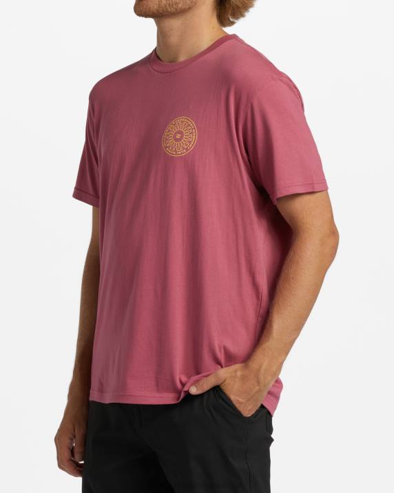 Men Wild Berry Billabong Swivel T-Shirt 80P8360