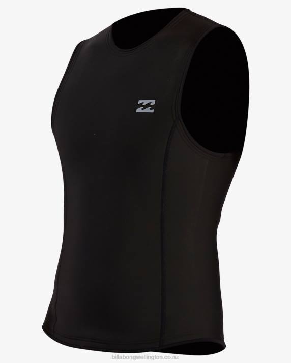 Men Black Billabong Absolute Wetsuit Vest 80P8893
