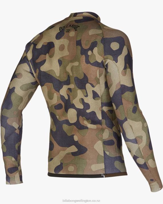 Men Surplus Billabong 2mm Absolute Interchange Wetsuit Jacket 80P8897