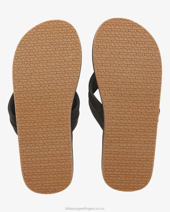 Men Black Billabong All Day Impact Cush Sandals 80P8706