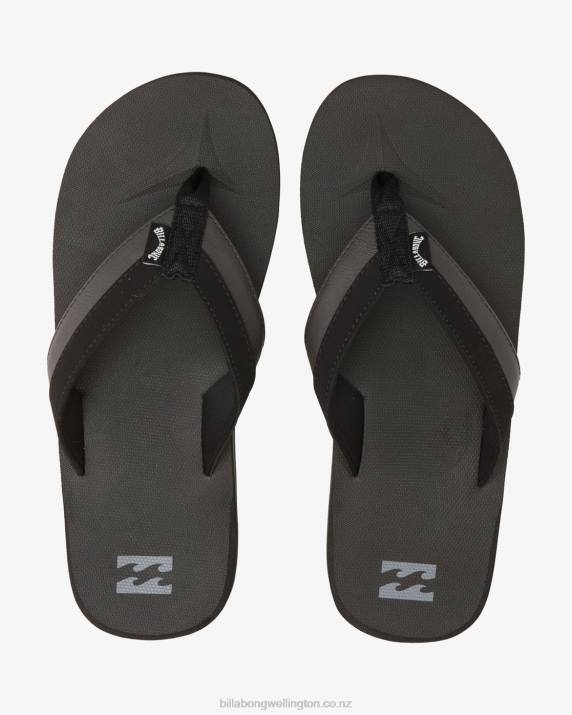 Men Black Billabong All Day Impact Slip-On Sandals 80P8755