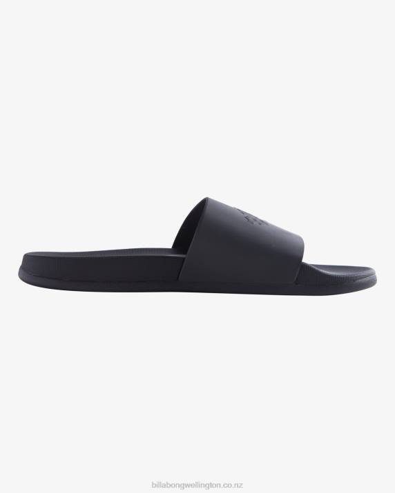 Men Black Billabong Cush Slide Sandals 80P8825