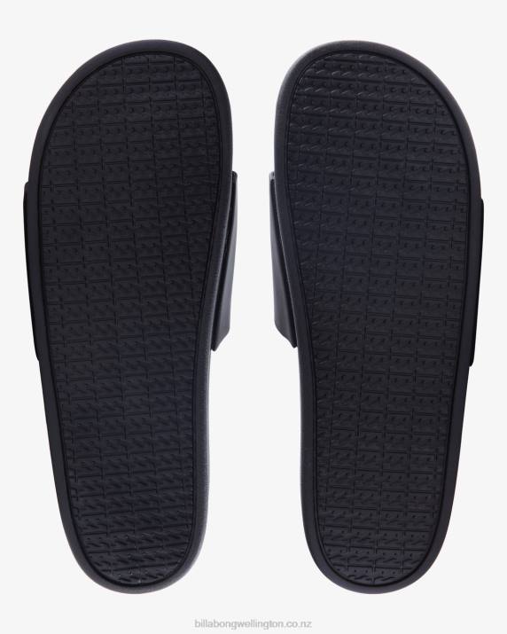 Men Black Billabong Cush Slide Sandals 80P8825