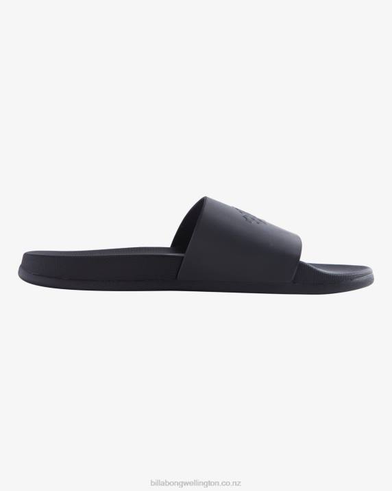 Men Black Billabong Cush Slide Sandals 80P8825