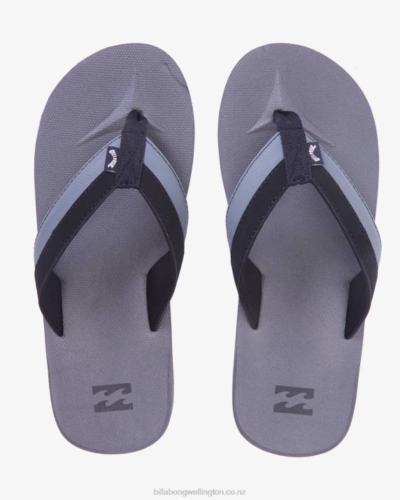 Men Charcoal Billabong Classic Nubuck Sandals 80P82822