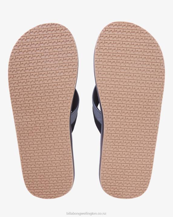 Men Charcoal Billabong Classic Nubuck Sandals 80P82822