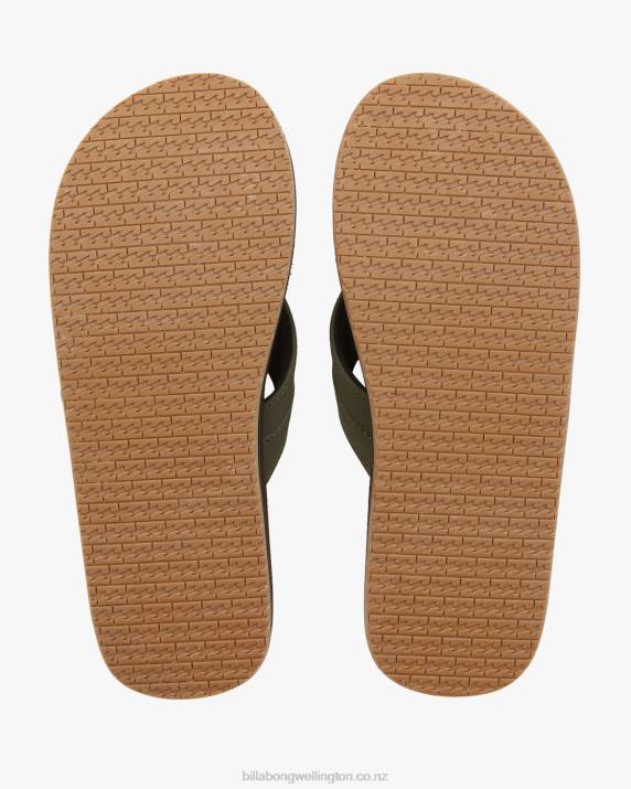 Men Chocolate Billabong All Day Impact Slip-On Sandals 80P8759