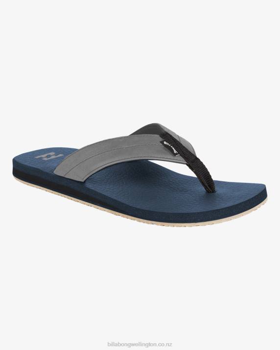 Men Navy Billabong All Day Impact Cush Sandals 80P8702