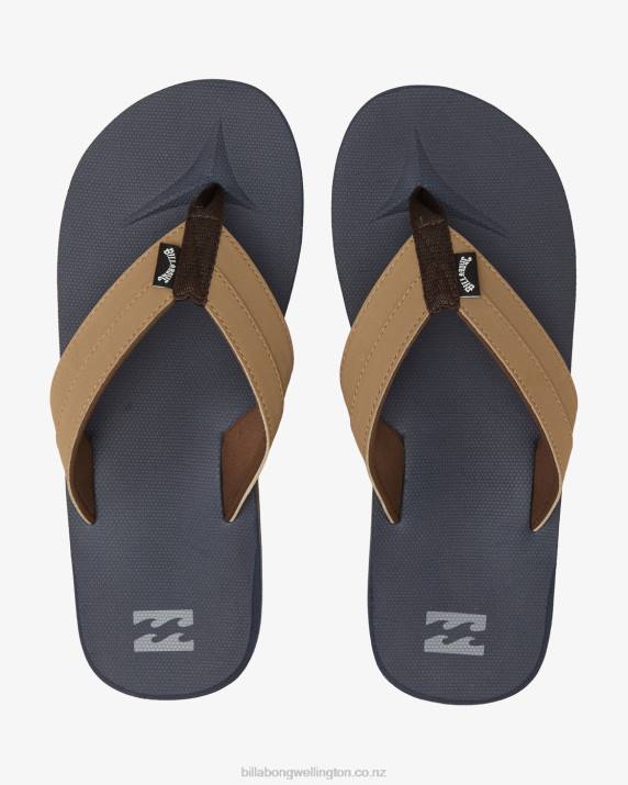 Men Navy Billabong All Day Impact Slip-On Sandals 80P8756