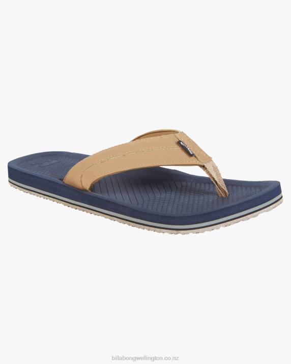 Men Navy Billabong Offshore Impact Sandals 80P8752