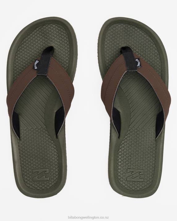 Men Olive Billabong Offshore Impact Sandals 80P8798