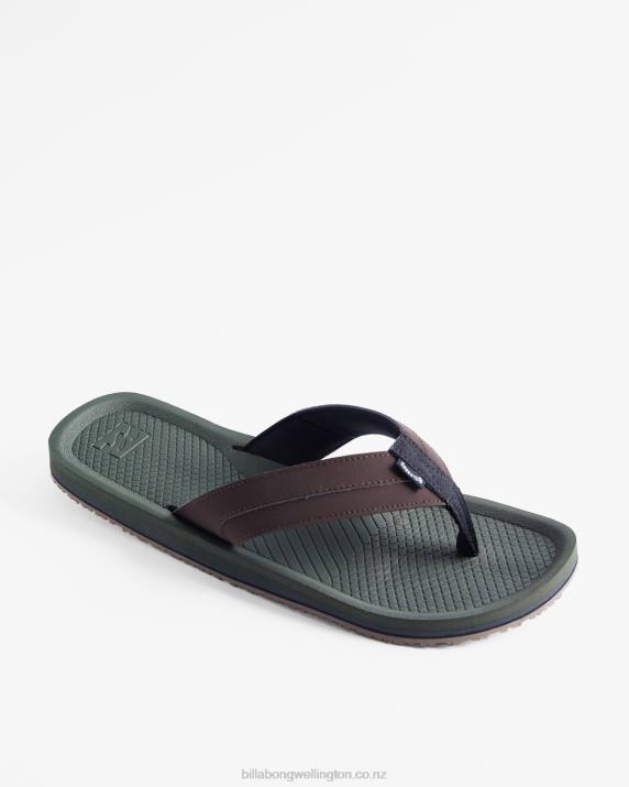 Men Olive Billabong Offshore Impact Sandals 80P8798