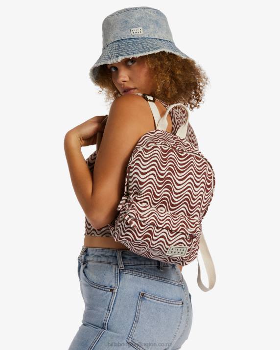 Women Americano Billabong Mini Mama Canvas Backpack 80P82440