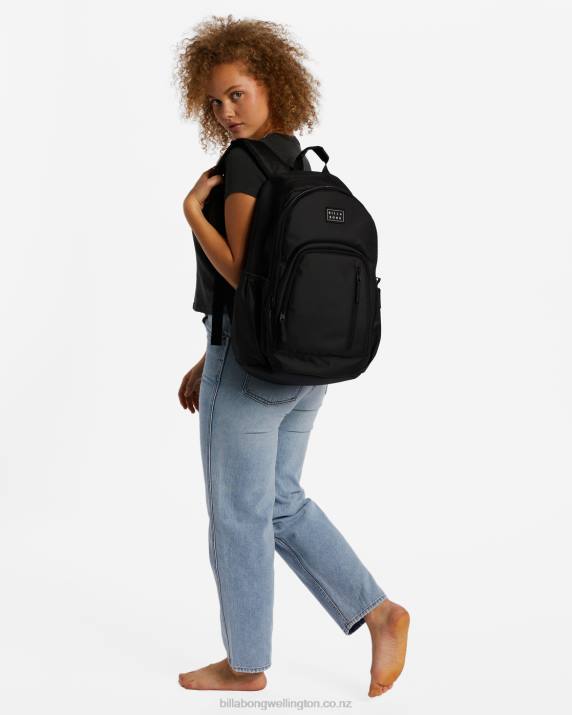 Women Black Billabong Roadie Backpack 80P82416