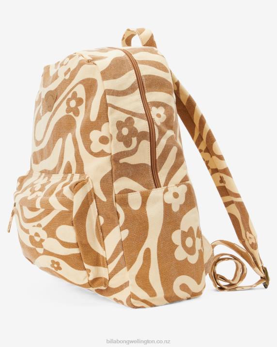 Women Cider Billabong Schools Out Canvas Backpack 80P82446