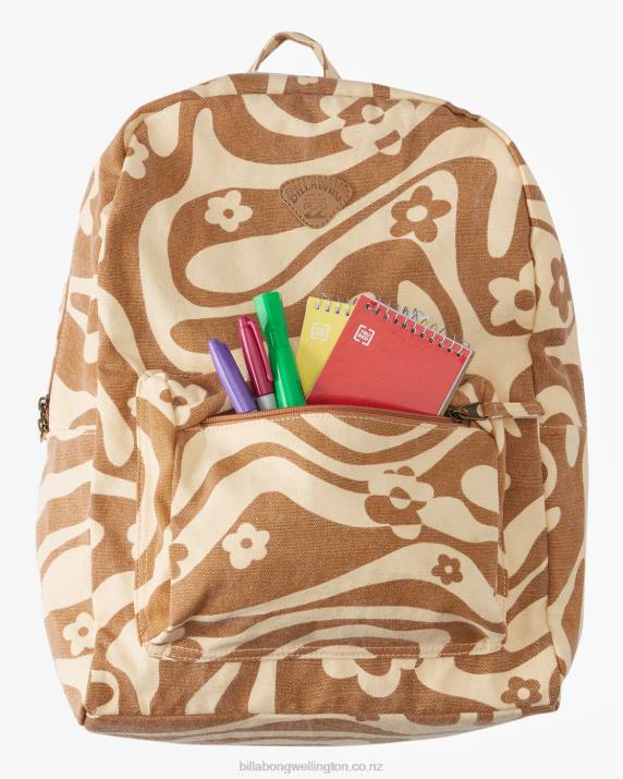 Women Cider Billabong Schools Out Canvas Backpack 80P82446