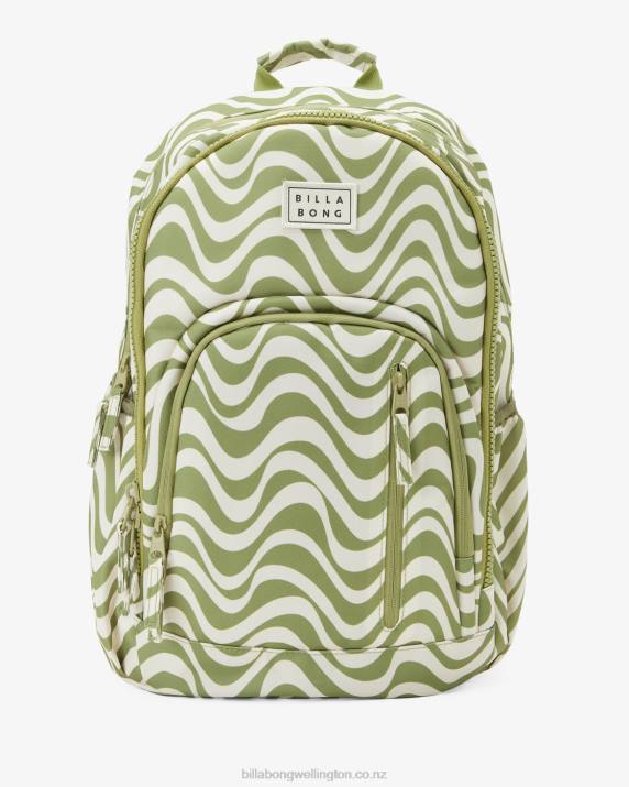 Women Green Eyes Billabong Roadie Backpack 80P82436