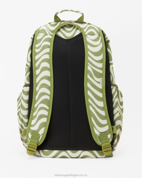 Women Green Eyes Billabong Roadie Backpack 80P82436