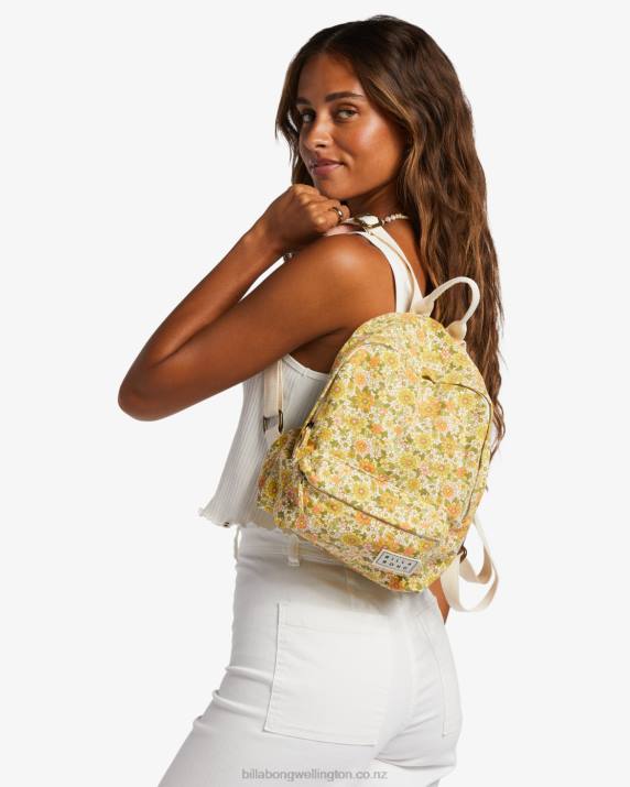 Women Honeybee Billabong Mini Mama Canvas Backpack 80P82397