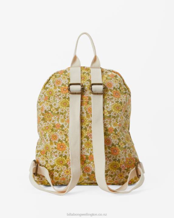 Women Honeybee Billabong Mini Mama Canvas Backpack 80P82397