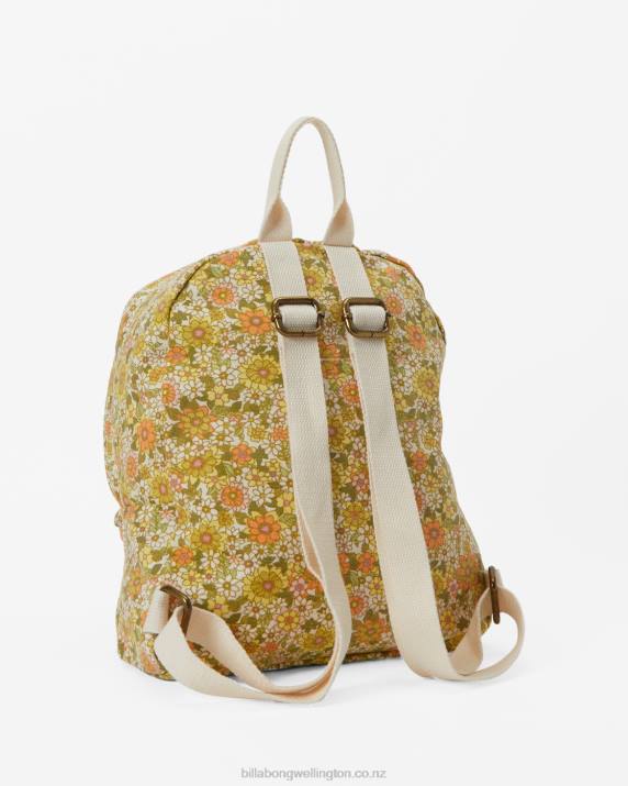 Women Honeybee Billabong Mini Mama Canvas Backpack 80P82397