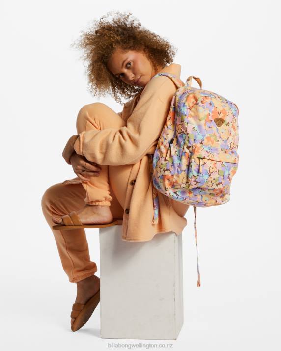 Women Lilac Breeze Billabong Schools Out Canvas Backpack 80P82452