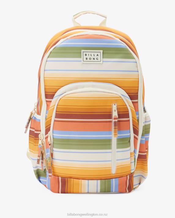Women Orange Kiss Billabong Roadie Backpack 80P82438