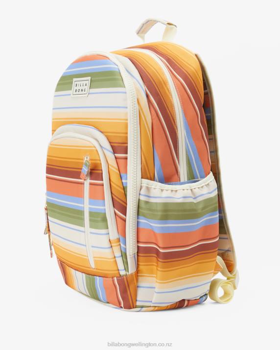 Women Orange Kiss Billabong Roadie Backpack 80P82438