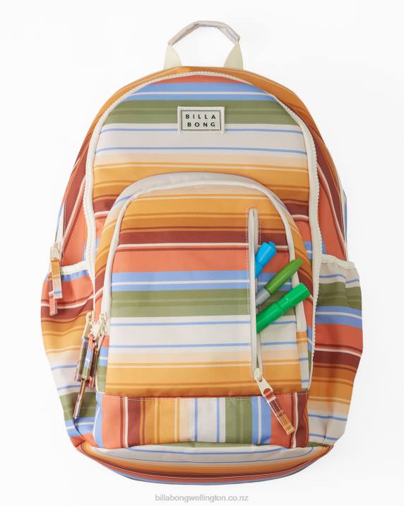 Women Orange Kiss Billabong Roadie Backpack 80P82438