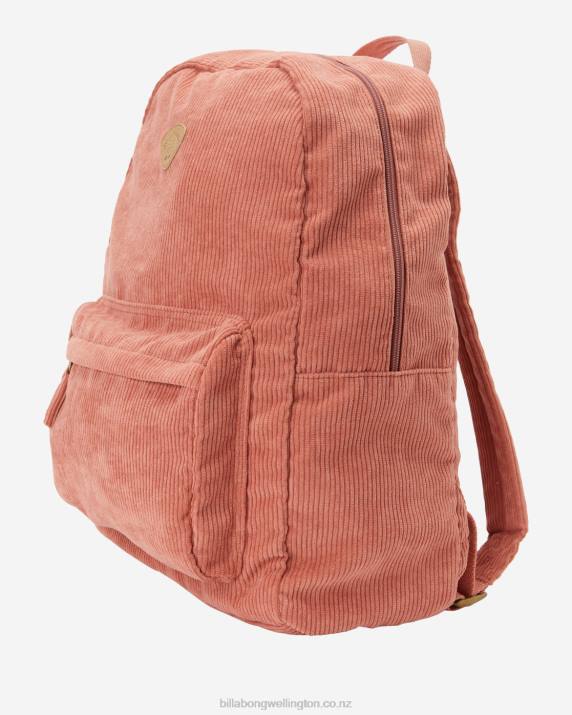 Women Rose Dawn Billabong Schools Out Corduroy Backpack 80P82442