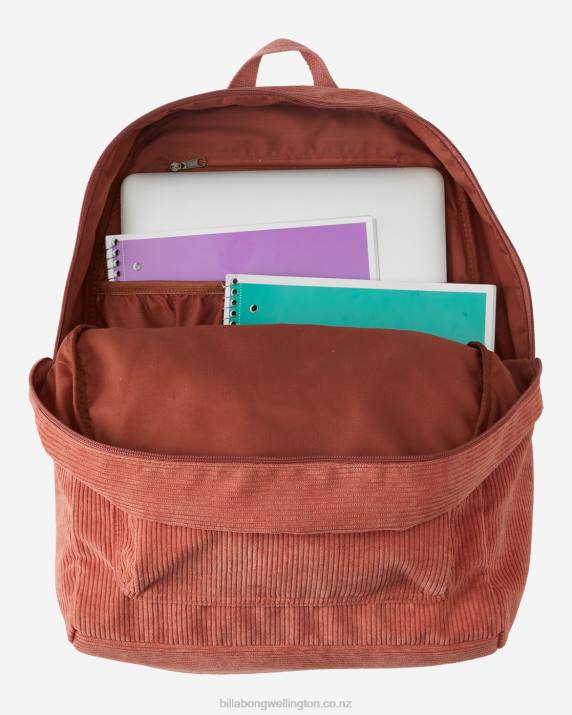 Women Rose Dawn Billabong Schools Out Corduroy Backpack 80P82442