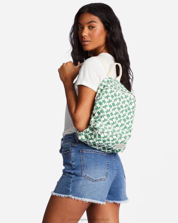 Women Sweet Grass Billabong Mini Mama Canvas Backpack 80P82472