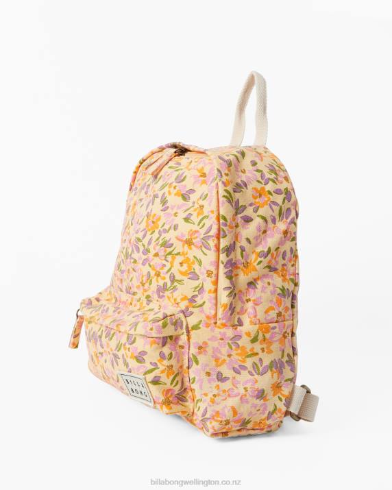Women Washed Nectar Billabong Mini Mama Canvas Backpack 80P82457