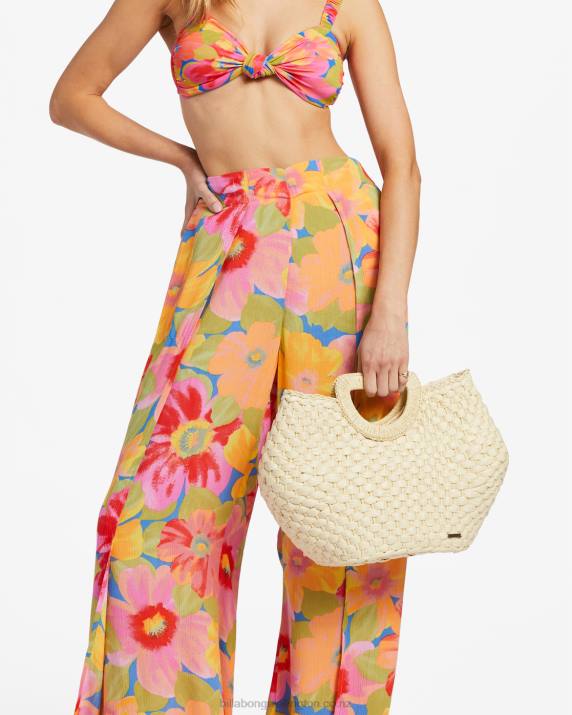 Women Natural Billabong Seaside Straw Bag 80P82408