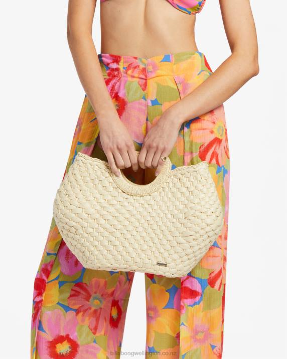 Women Natural Billabong Seaside Straw Bag 80P82408