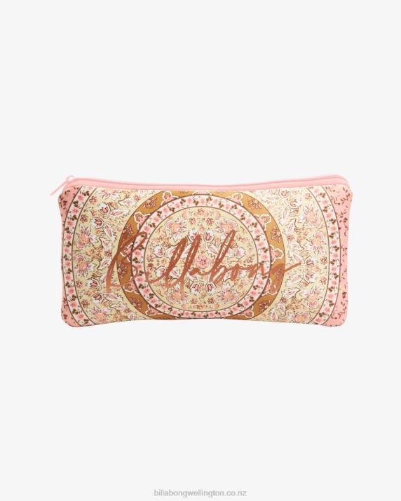 Women Pretty Pink Billabong Skylar Pencil Case 80P82485