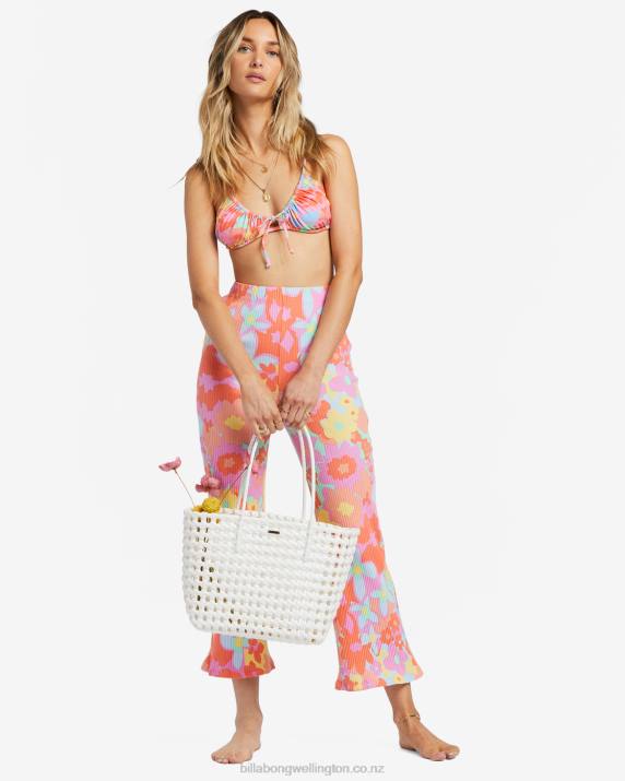 Women Salt Crystal Billabong Bright Side Carry Tote Bag 80P82395