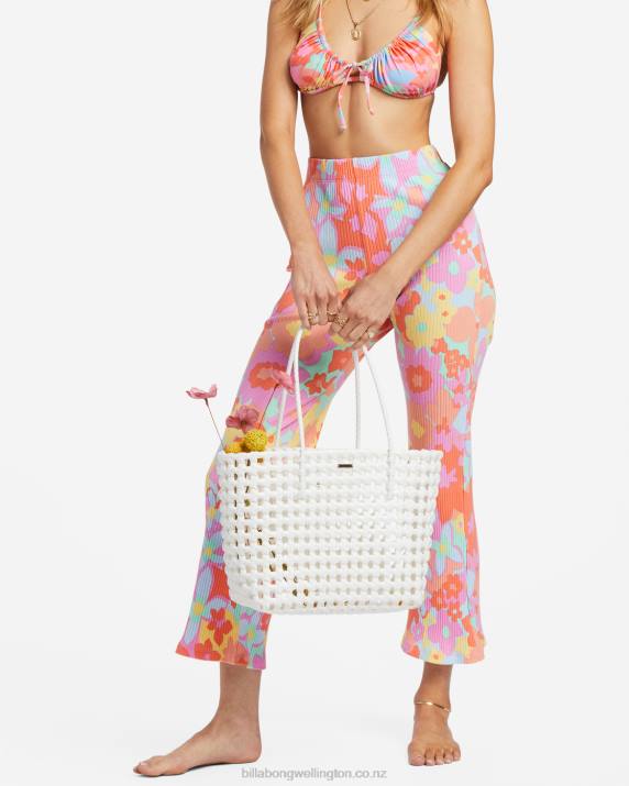 Women Salt Crystal Billabong Bright Side Carry Tote Bag 80P82395