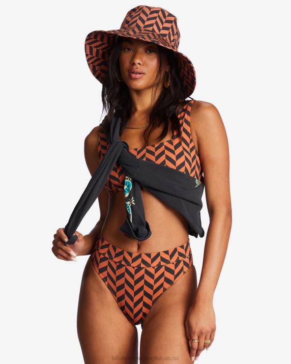 Women Brick Billabong Time To Shine Bucket Hat 80P82461