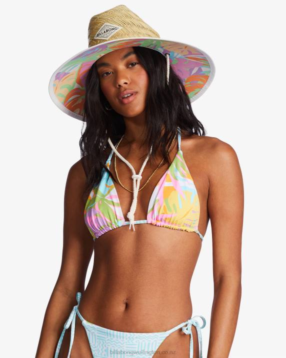 Women Moss Meadow Billabong Tipton Straw Lifeguard Hat 80P82453