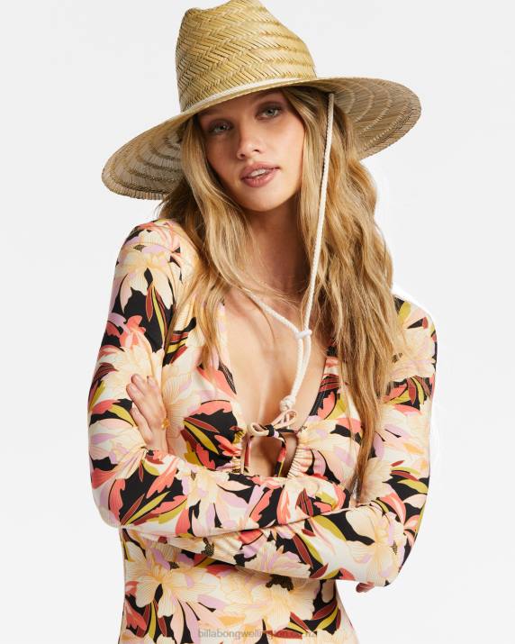 Women Natural Billabong New Comer Straw Hat 80P82388