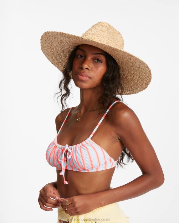 Women Natural Billabong Sea Mist Straw Hat 80P82399