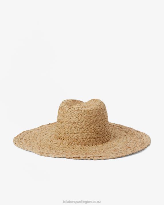 Women Natural Billabong Sea Mist Straw Hat 80P82399