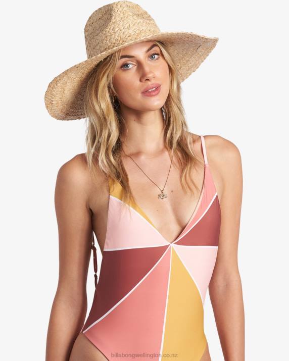 Women Natural Billabong Sea Mist Straw Hat 80P82399