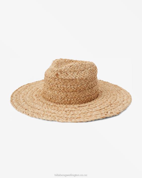 Women Natural Billabong Sea Mist Straw Hat 80P82399