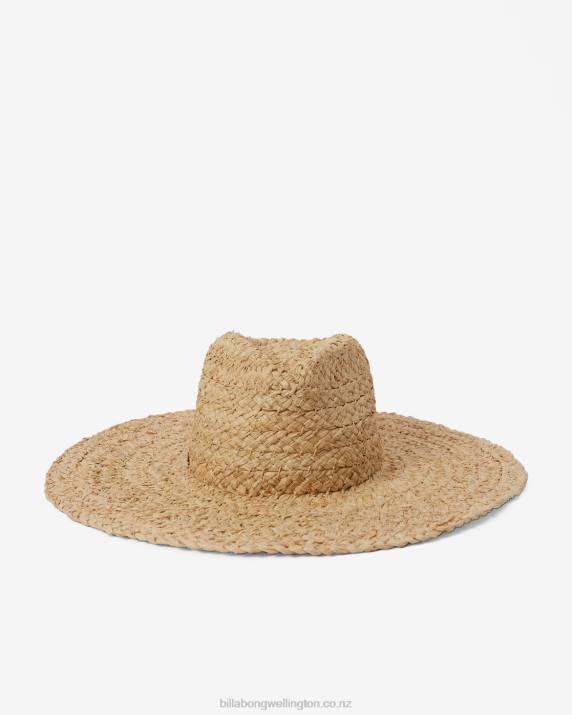 Women Natural Billabong Sea Mist Straw Hat 80P82399
