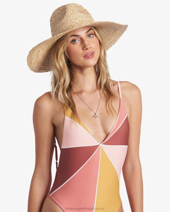 Women Natural Billabong Sea Mist Straw Hat 80P82399