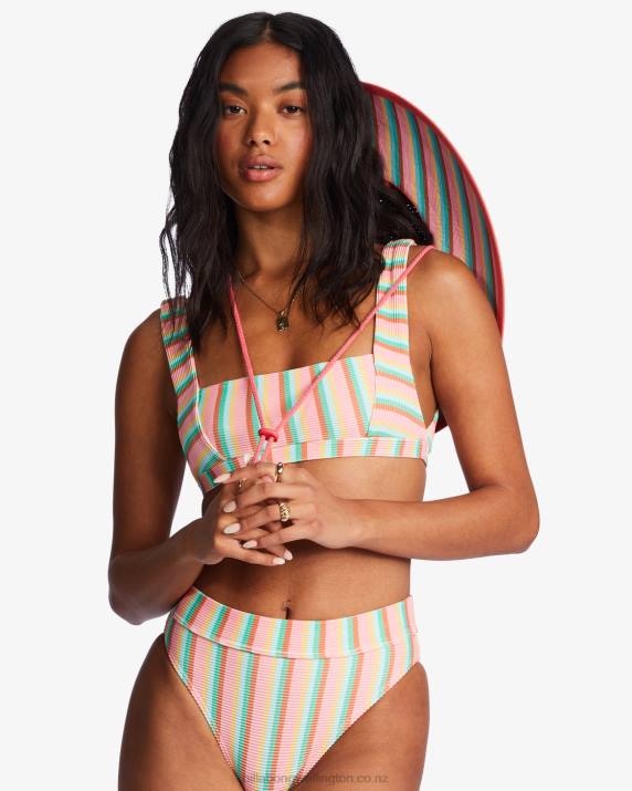 Women Pink Wink Billabong Tipton Straw Lifeguard Hat 80P82462