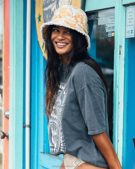 Women Rust Billabong Dalilah Bucket Hat 80P82466