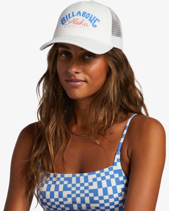 Women Salt Crystal Billabong Across Waves Trucker Hat 80P82390